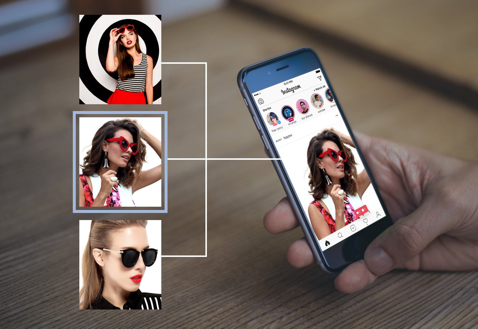 Instagram Testing Interface